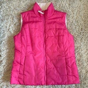 Ralph Lauren lightweight reversible pink and white vest